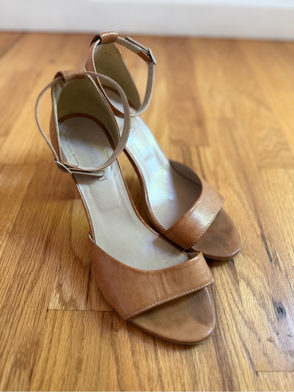 Tan Ankle-Strap Women’s Sandals